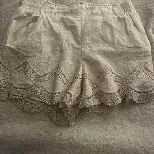White cute shorts